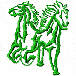 Horses Embroidery Design 10 Horses Embroidery Design 10